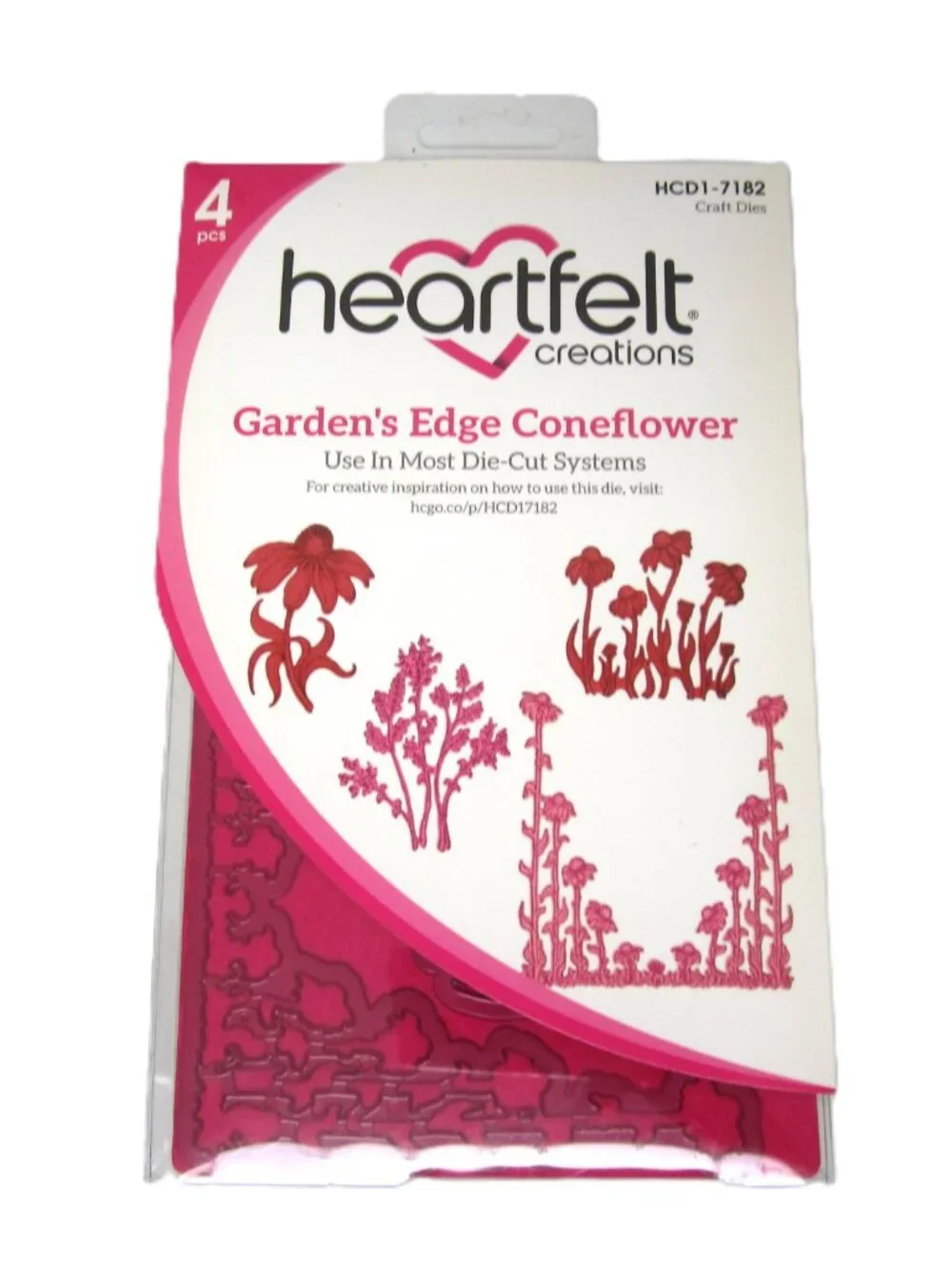 Heartfelt Creations Garden's Edge Coneflower Craft Dies & Cling Stamps Flowers